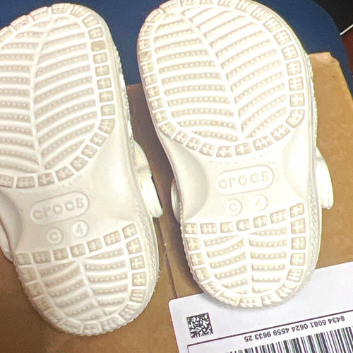 Crocs classic white kids clog - white,